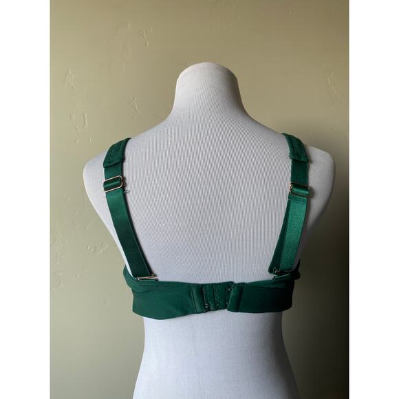 Fabletics Zoe High Impact Sports Bra IV in Rainforest- Size Large - Picture 2 of 8